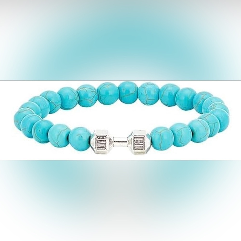 💪🏼 Dumbbell Stone Bracelet